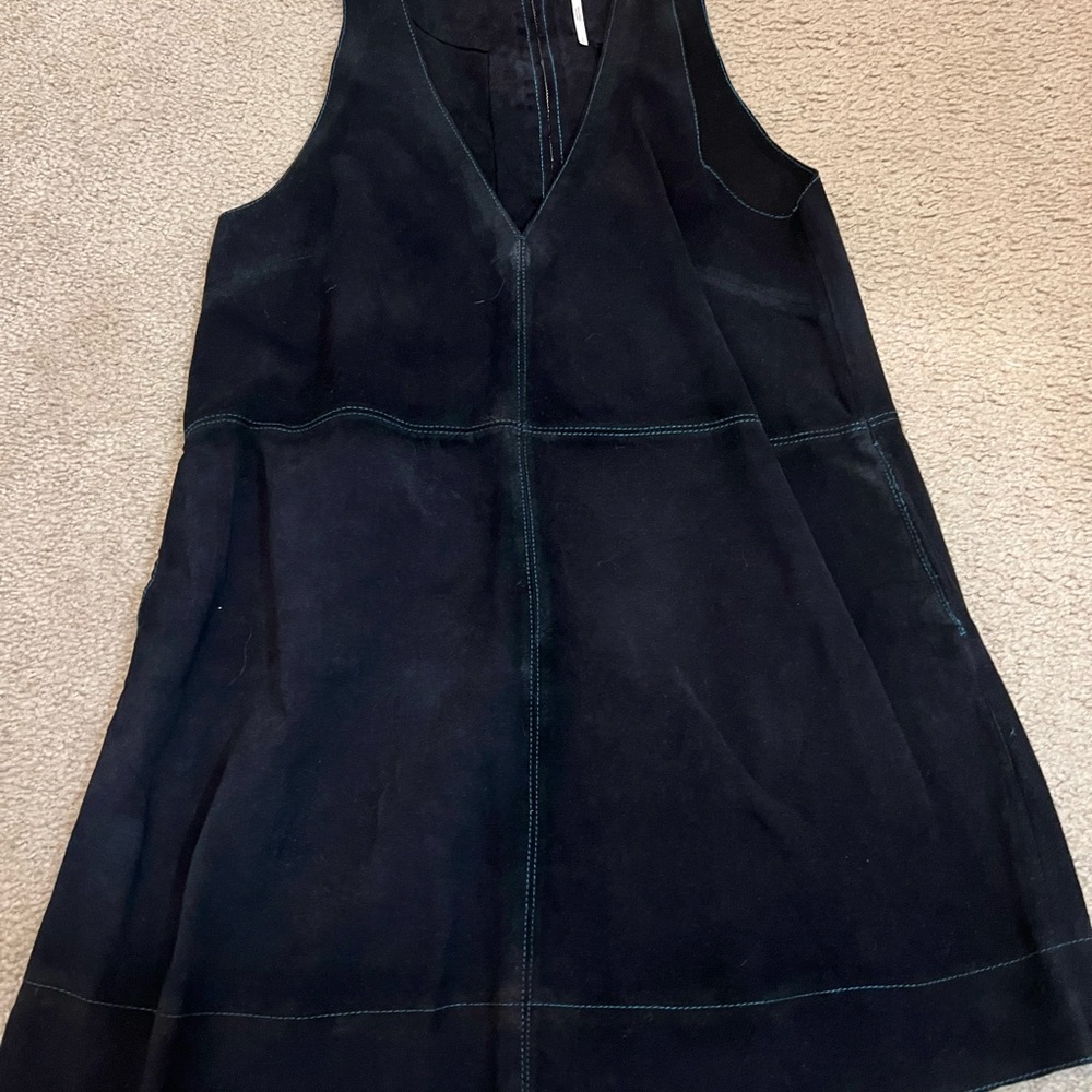 Free People Black V-Neck Sleeveless Dress